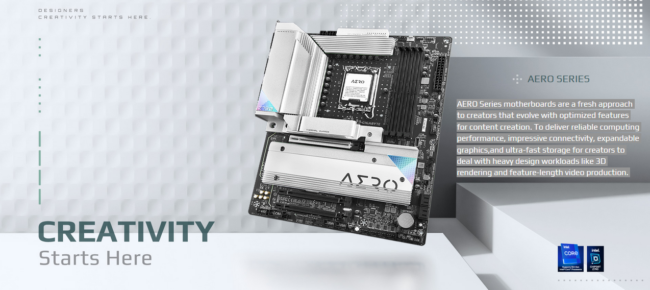 Bo Mạch Chủ Mainboard GIGBYTE Z790 AERO G