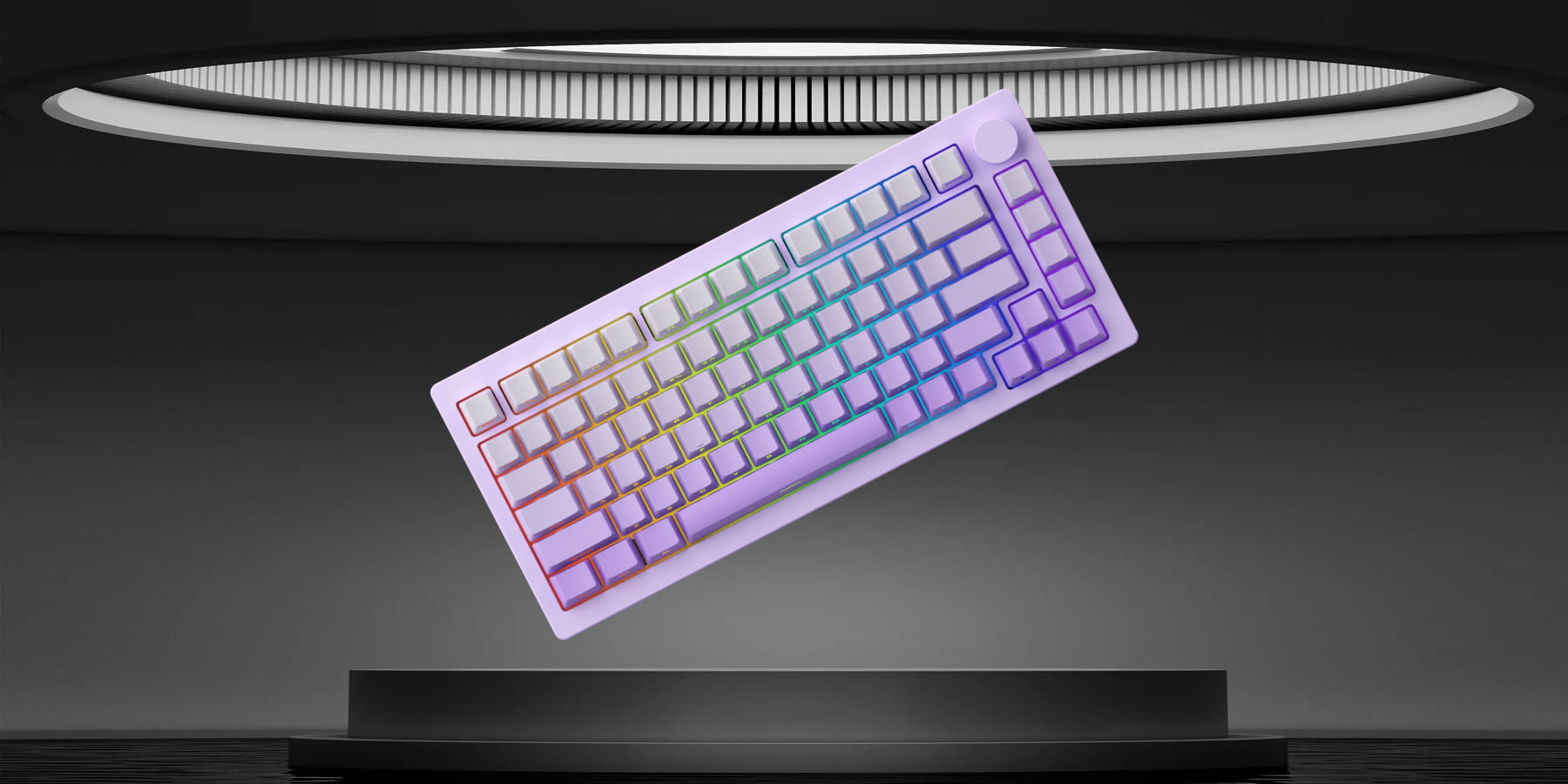 Bàn phím MonsGeek M1W HE-SP V3 Lilac Purple (Magnetic Switches – 8K Hz Polling Rate Wired USB-C – Multi mode)