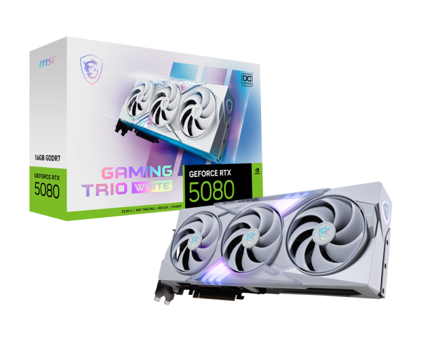 Card Màn Hình MSI GeForce RTX 5080 16G GAMING TRIO OC WHITE