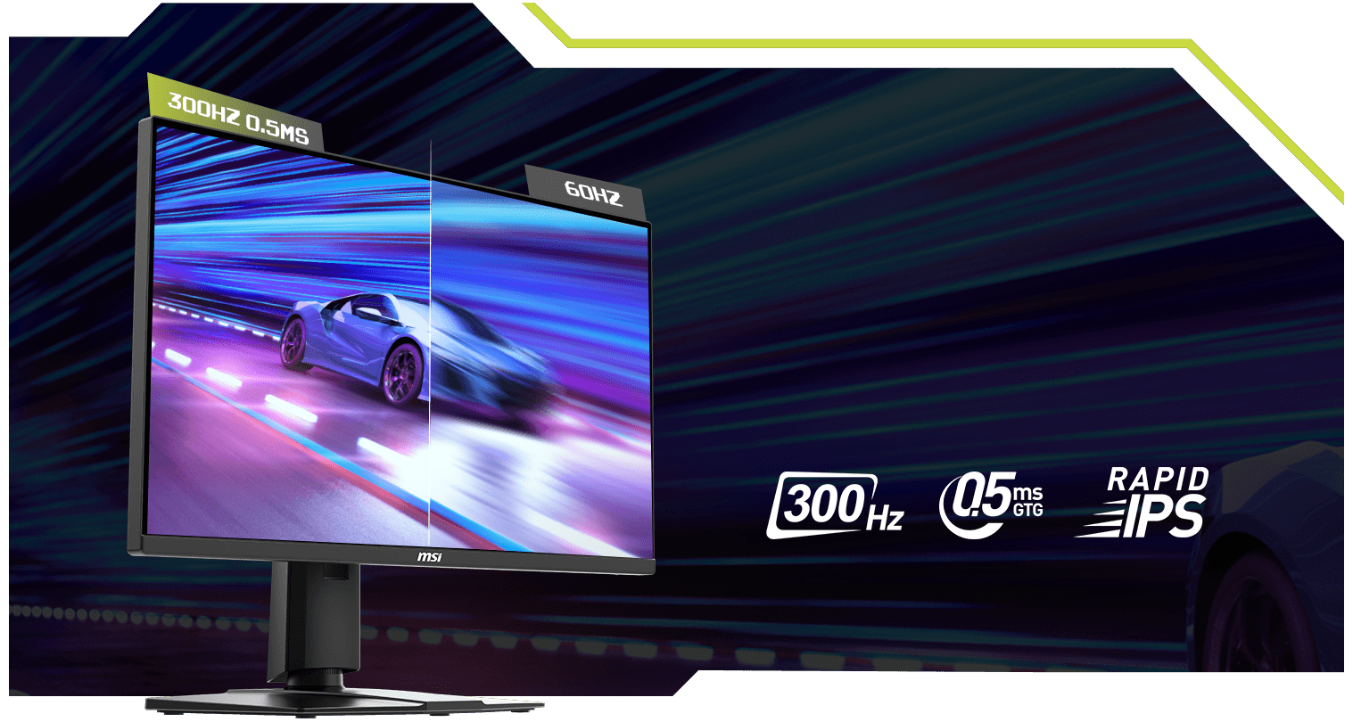 Màn Hình Gaming MSI MAG 255PXF 24.5 Inch FHD Rapid IPS 300Hz 0.5ms