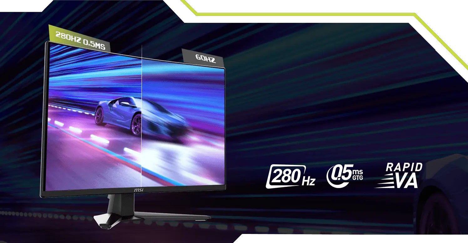 Màn Hình Gaming MSI MAG 276CXF 27 inch FHD VA 280Hz 0.5ms