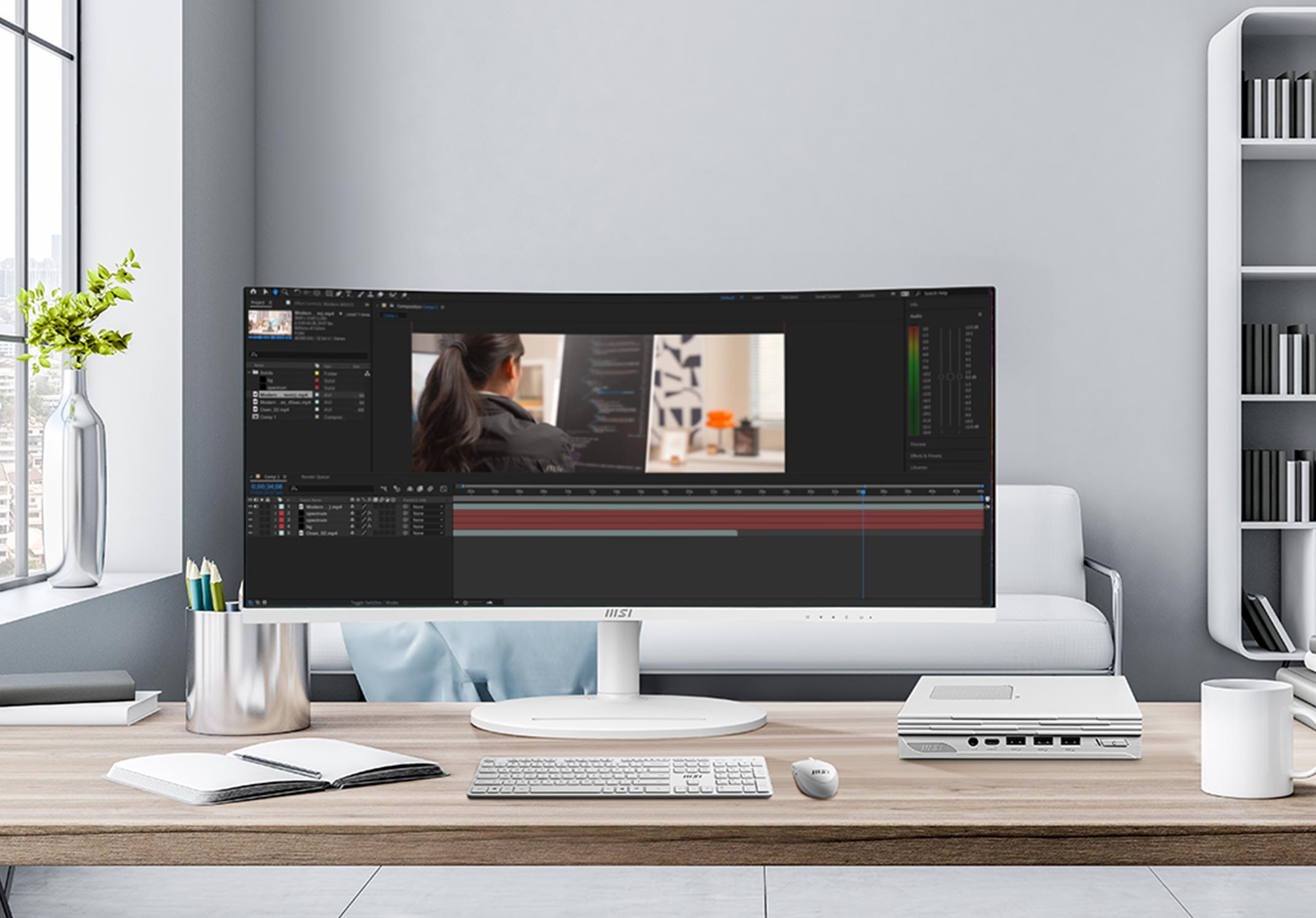 Màn Hình MSI Modern MD342CQPW 34 Inch UWQHD VA 120Hz