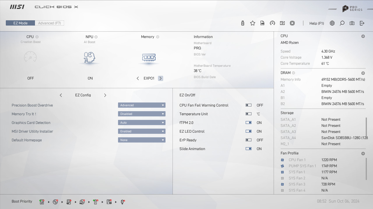 Bo Mạch Chủ Mainboard MSI B840 GAMING PLUS WIFI