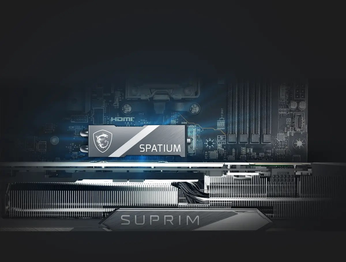 Ổ Cứng SSD MSI SPATIUM M580 4TB PCIe 5.0 NVMe M.2 FROZR