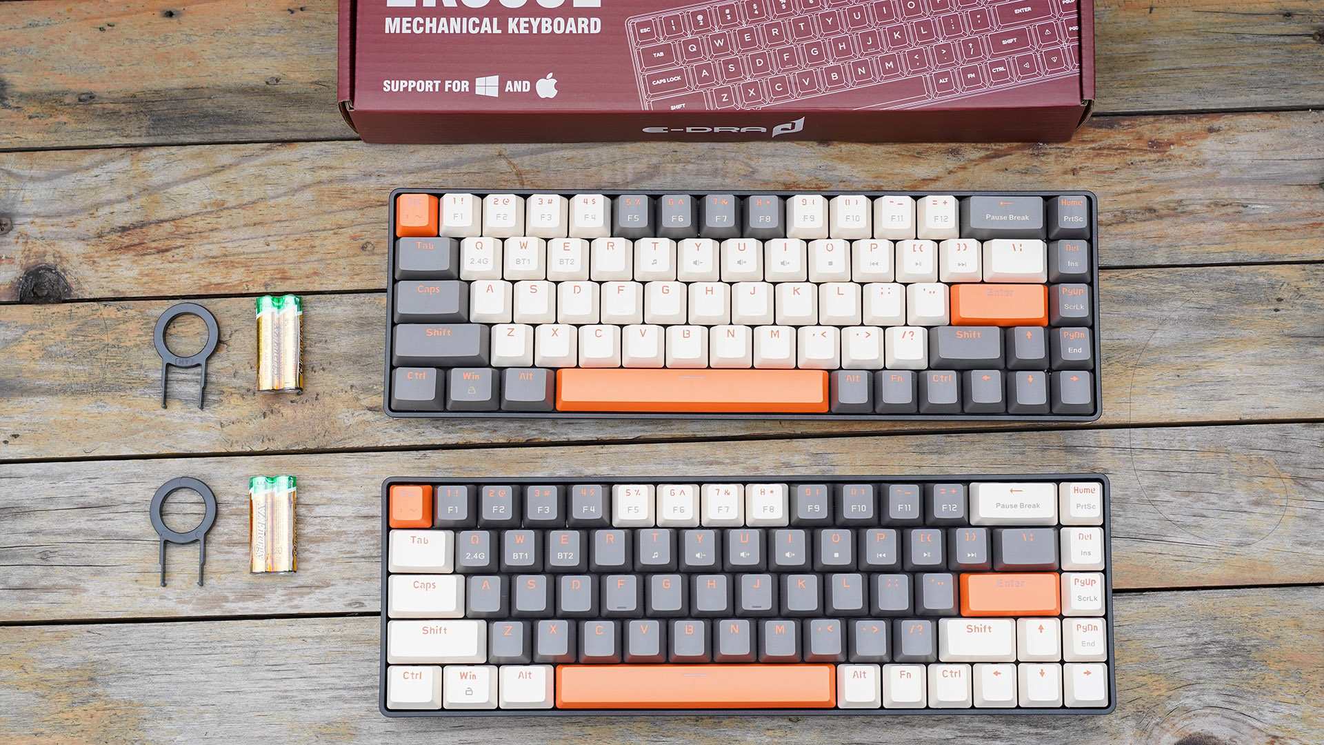 Bàn Phím Cơ Không Dây - E-Dra EK368L Dualmode - Beta