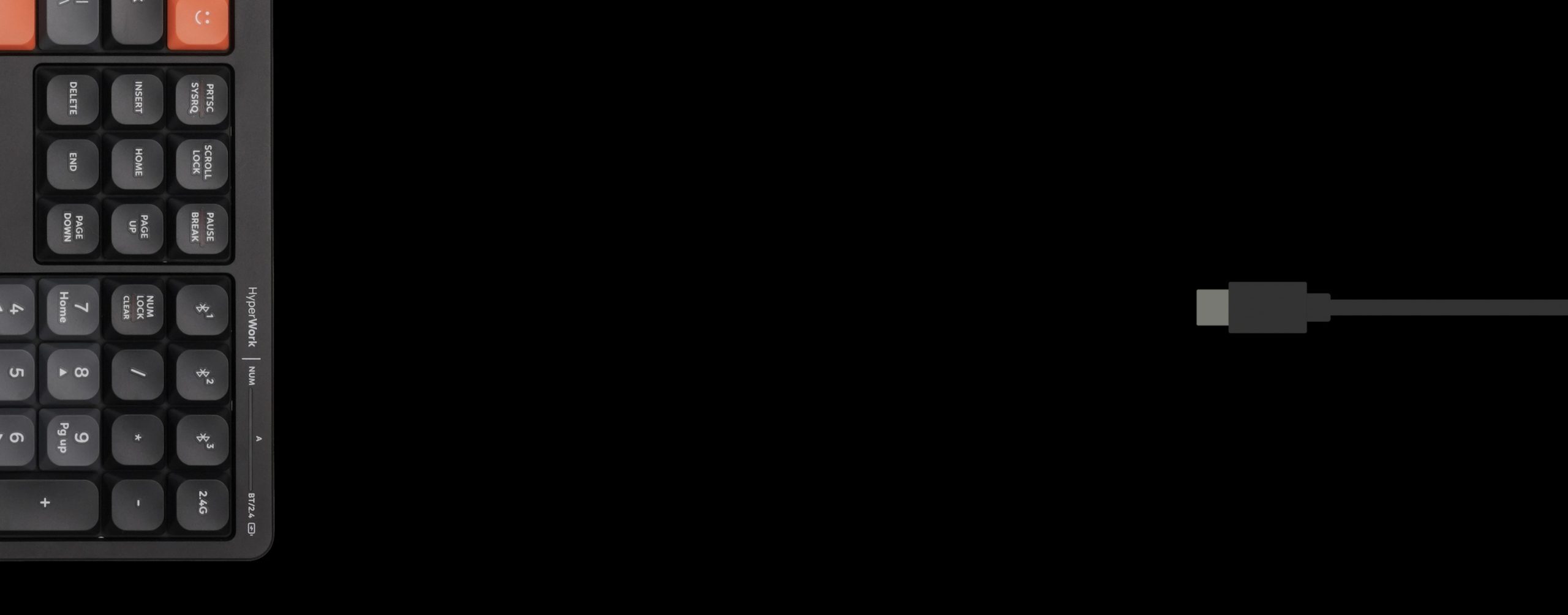 Bàn Phím Không Dây Hyperwork SilentKey TS01 Black