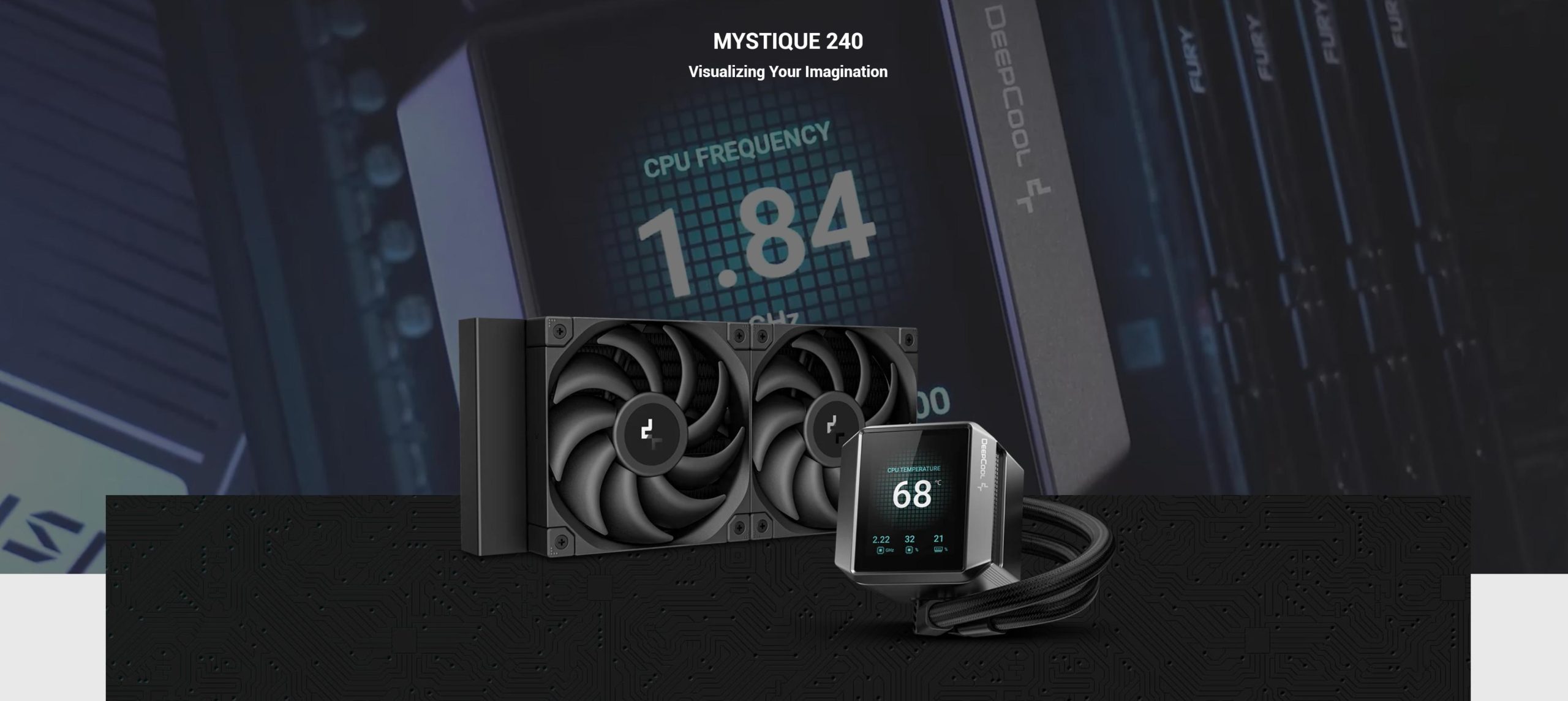 Tản Nhiệt Nước Deepcool MYSTIQUE 240 Black
