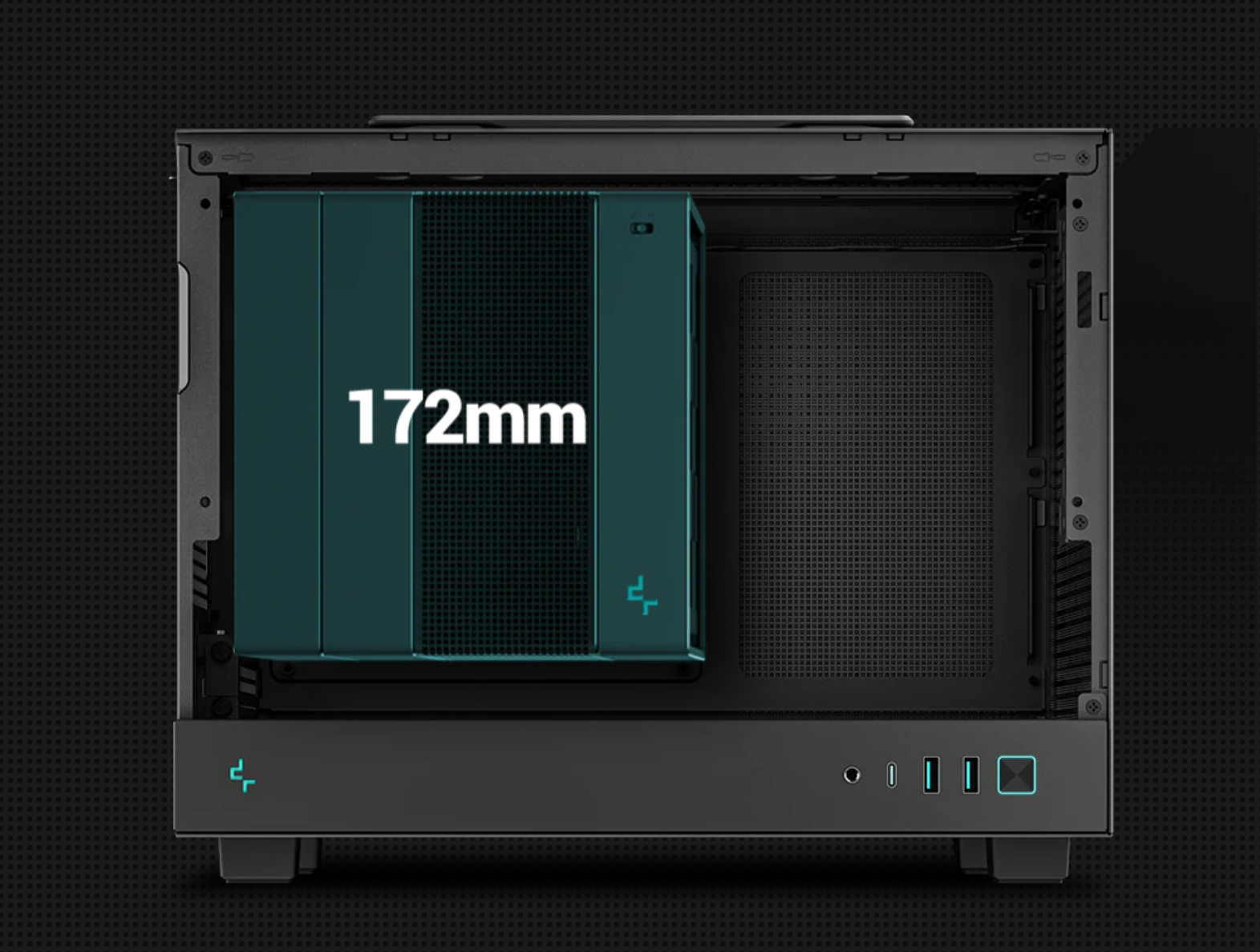 Vỏ Case Máy Tính Deepcool CH160 iTX Black