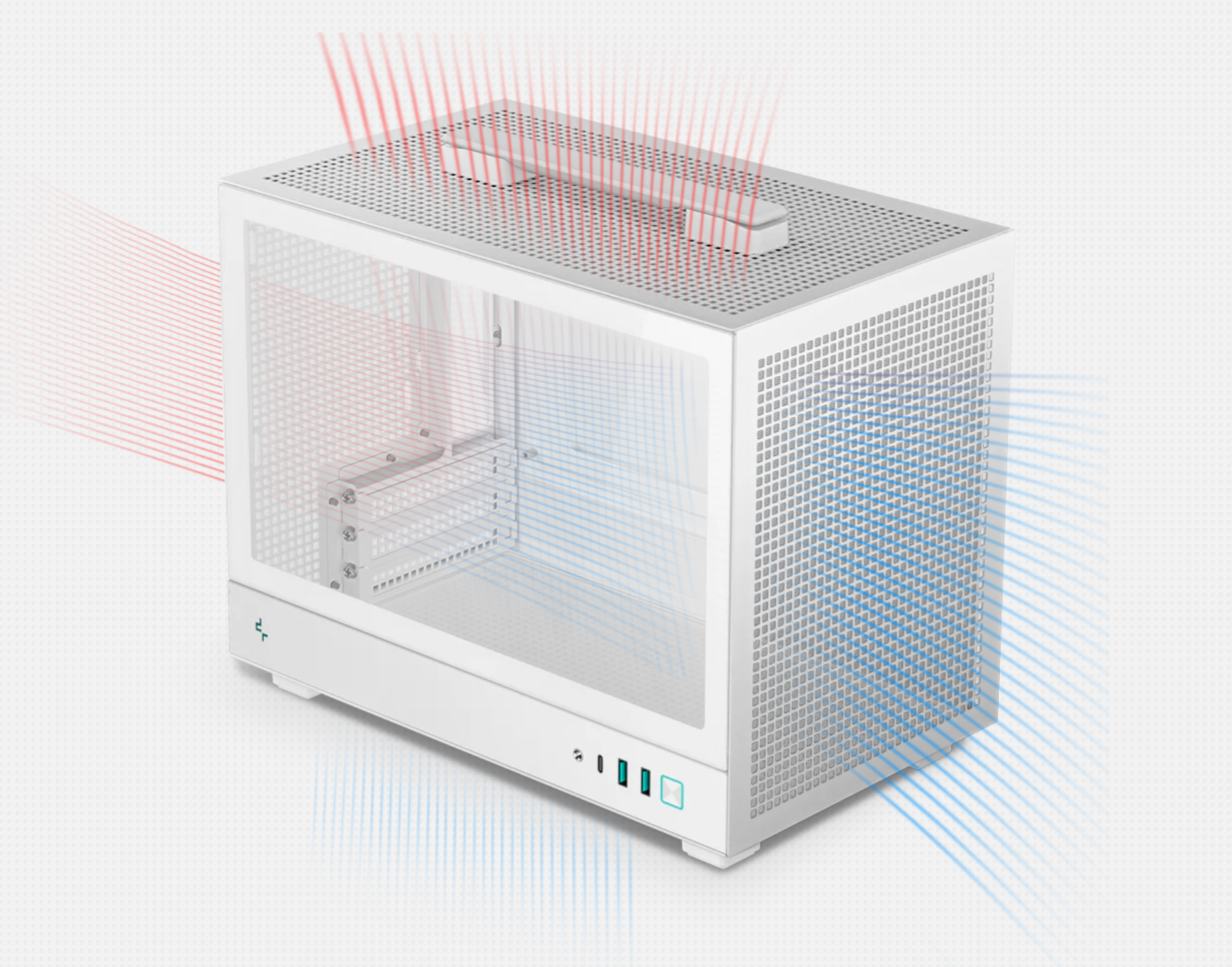 Vỏ Case Máy Tính Deepcool CH160 iTX White