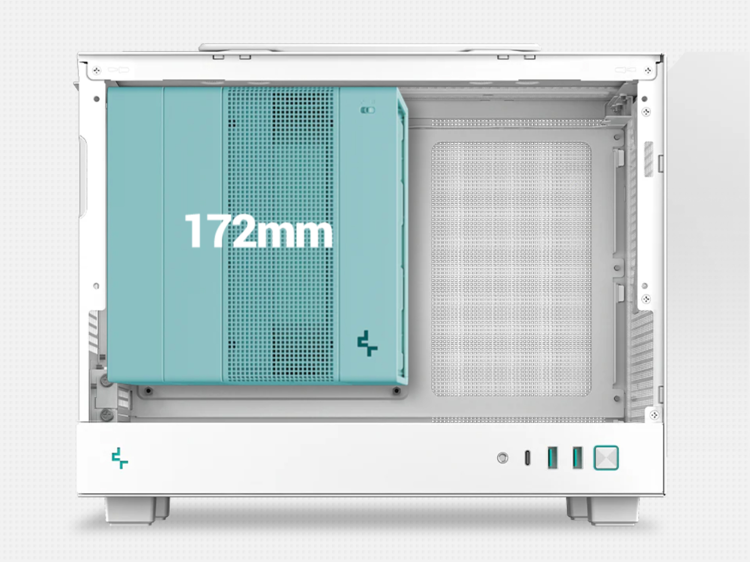 Vỏ Case Máy Tính Deepcool CH160 iTX White