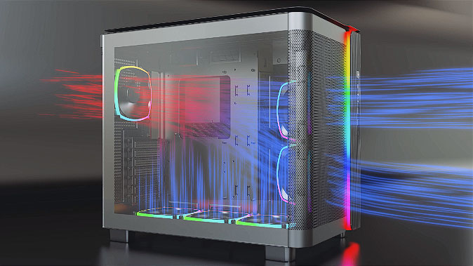 Vỏ case máy tính Montech King 95 Red