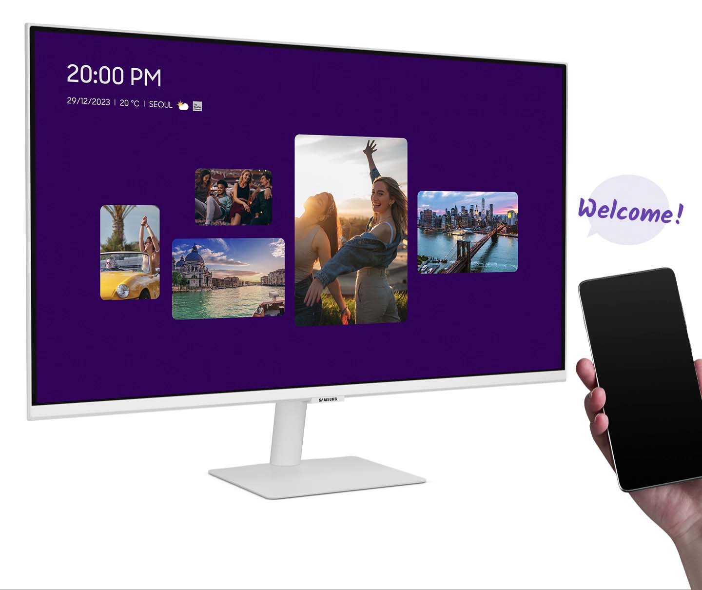 Màn Hình Thông Minh SamSung M5 M50C LS32CM501EEXXV 32 inch FHD VA 60Hz