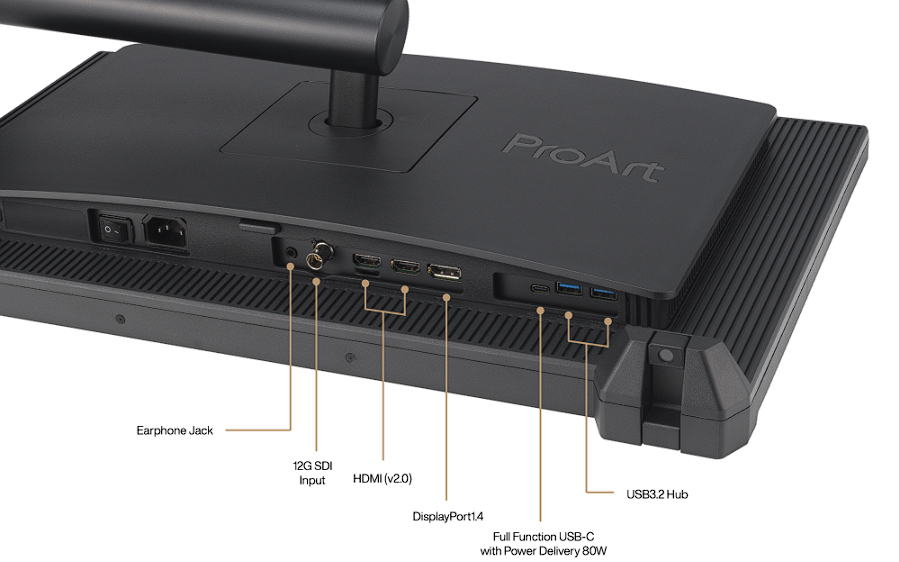 Màn Hình đồ hoạ Asus ProArt PA24US 24 inch IPS UHD 4K 95% DCI-P3 HDR 600 12G-SDI