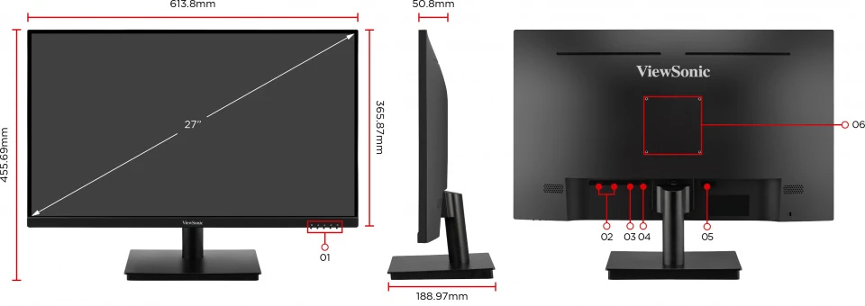 Màn Hình ViewSonic VA2762-4K 27 inch UHD 4K IPS 60Hz