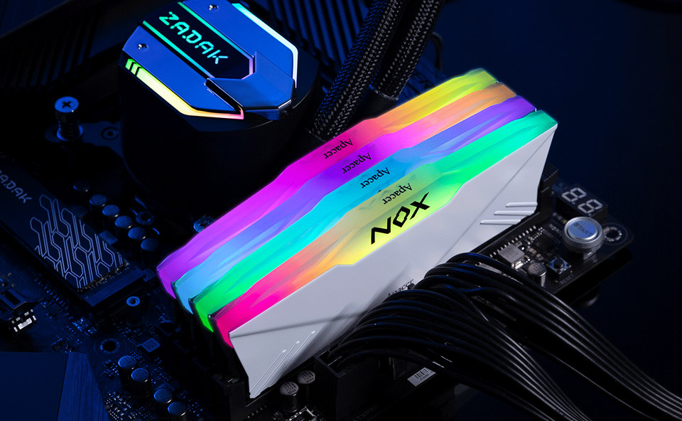 Ram PC Apacer Nox RGB 8GB DDR4 3200MHz CL16 (1x 8GB)