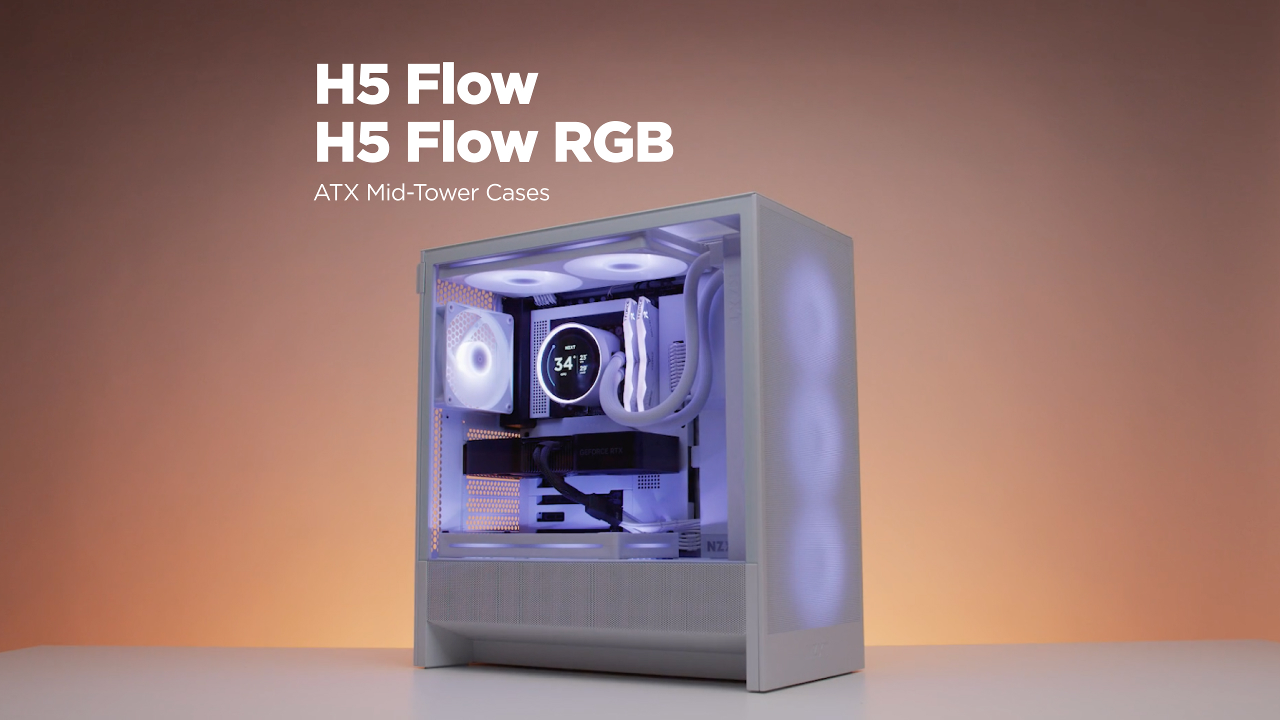 Vỏ Case Máy Tính NZXT H5 Flow RGB 2024 Black Mid Tower