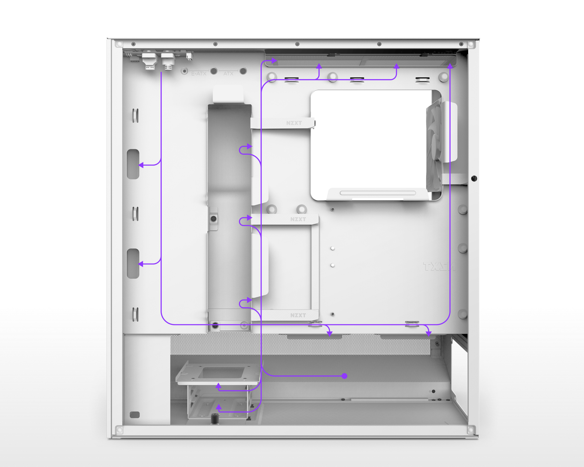 Vỏ Case Máy Tính NZXT H5 Flow RGB 2024 White Mid Tower