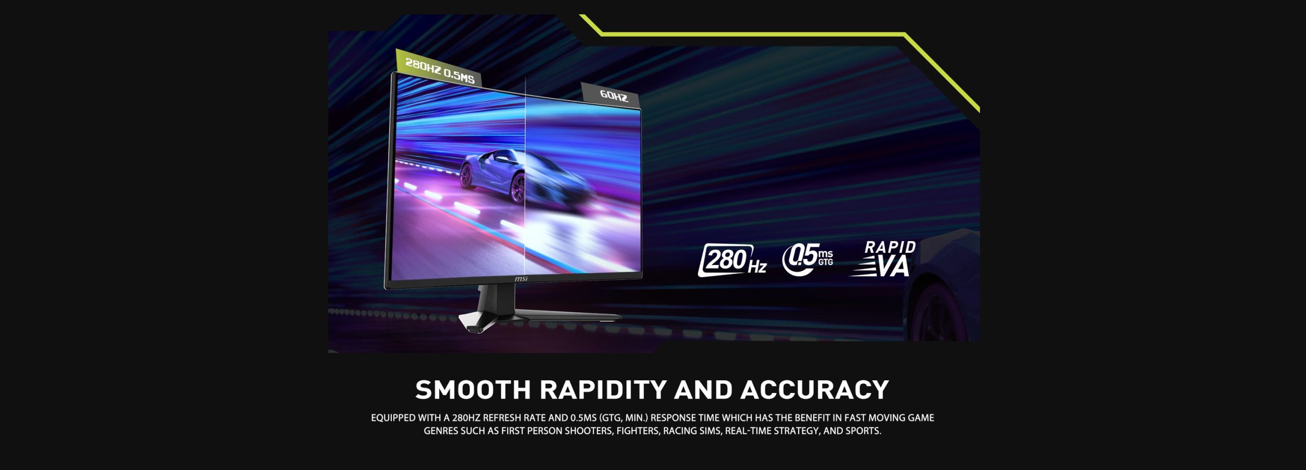 Màn Hình MSI MAG 274CXF 27 inch FHD VA 280Hz 0.5ms