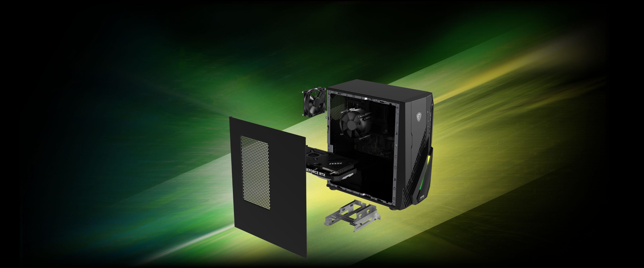 PC MSI MAG Infinite E1 12th Intel i5 12400F | RAM16GB | 512GB SSD | RTX3050 6GB | Wifi + Bluetooth