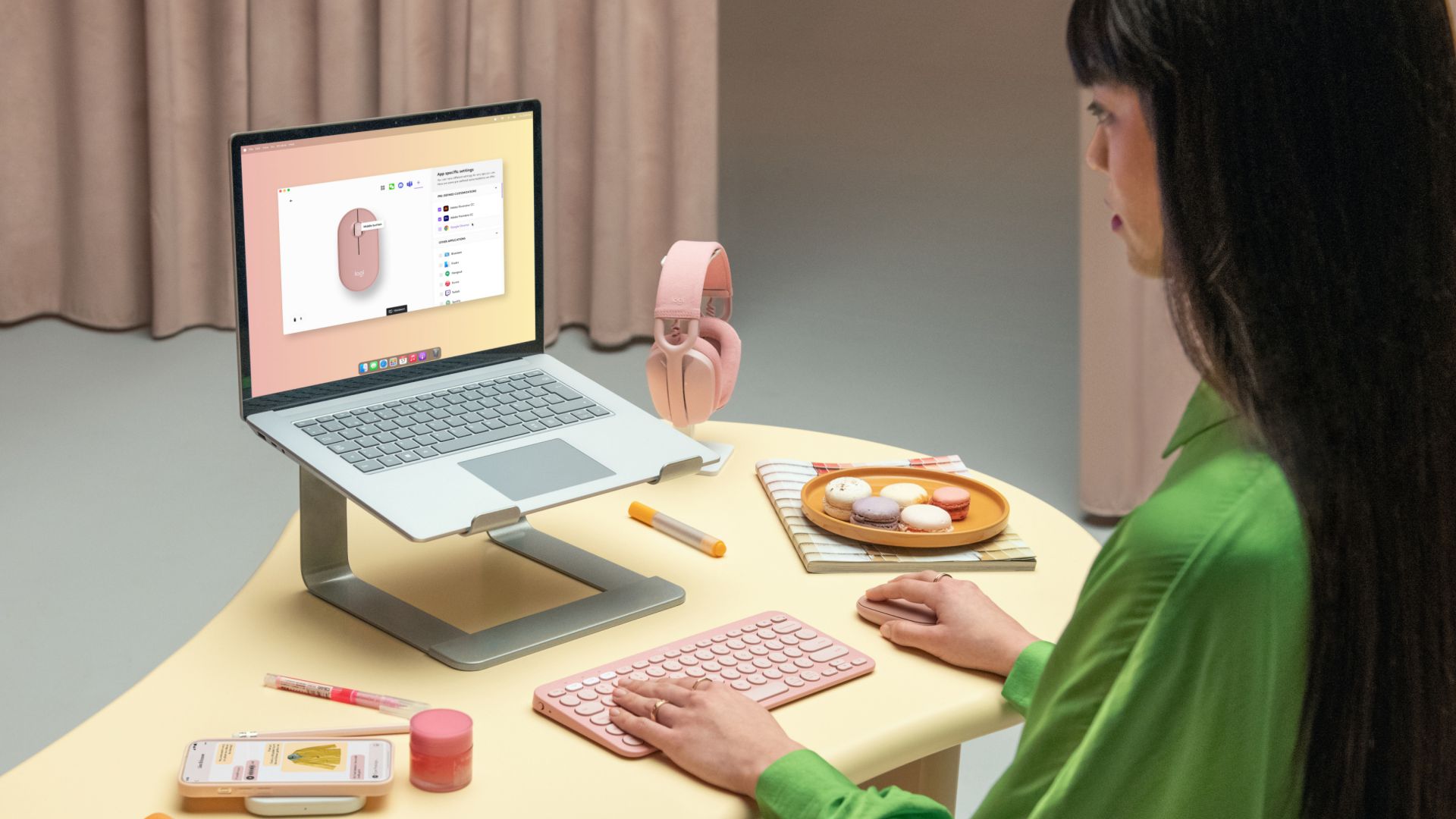 Chuột không dây Logitech Pebble Mouse 2 M350S (Wireless/Bluetooth)