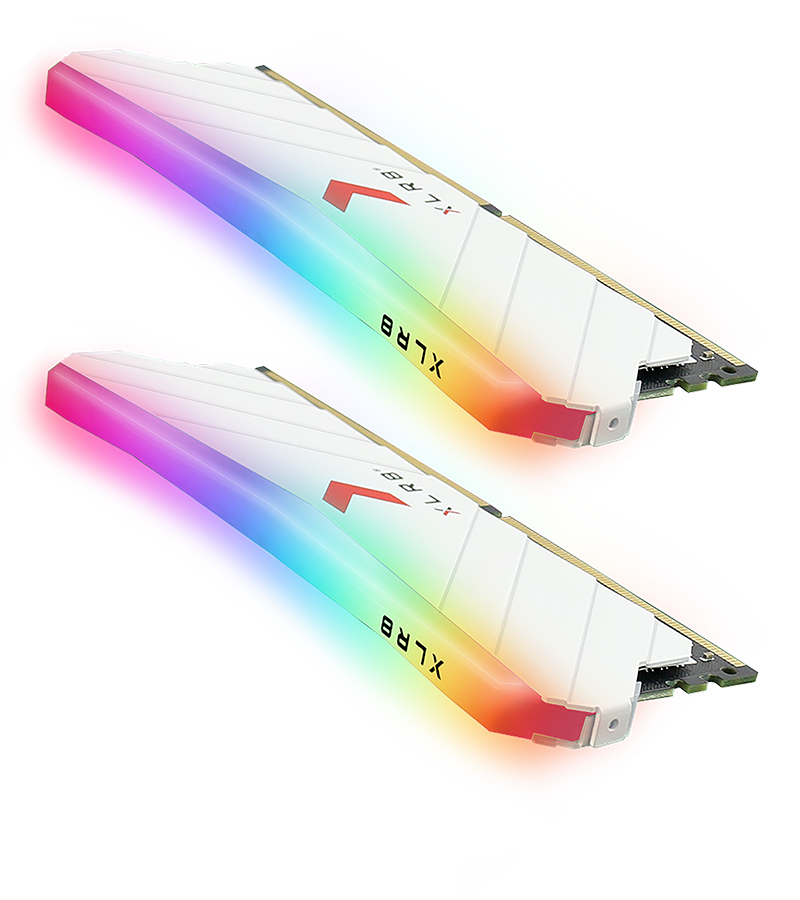 Ram PC PNY XLR8 Gaming EPIC-X RGB 8GB 3200 Mhz White (MD8GD4320016XRGBW)