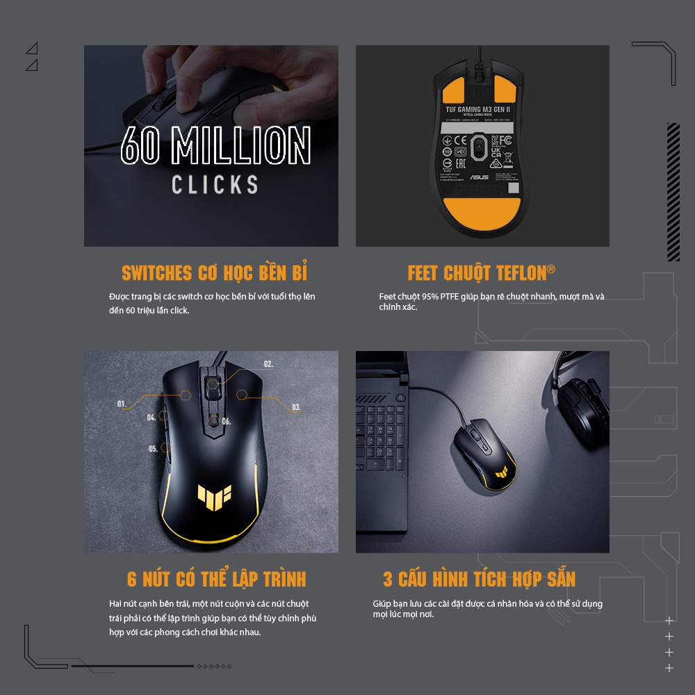Chuột ASUS TUF Gaming M3 Gen II