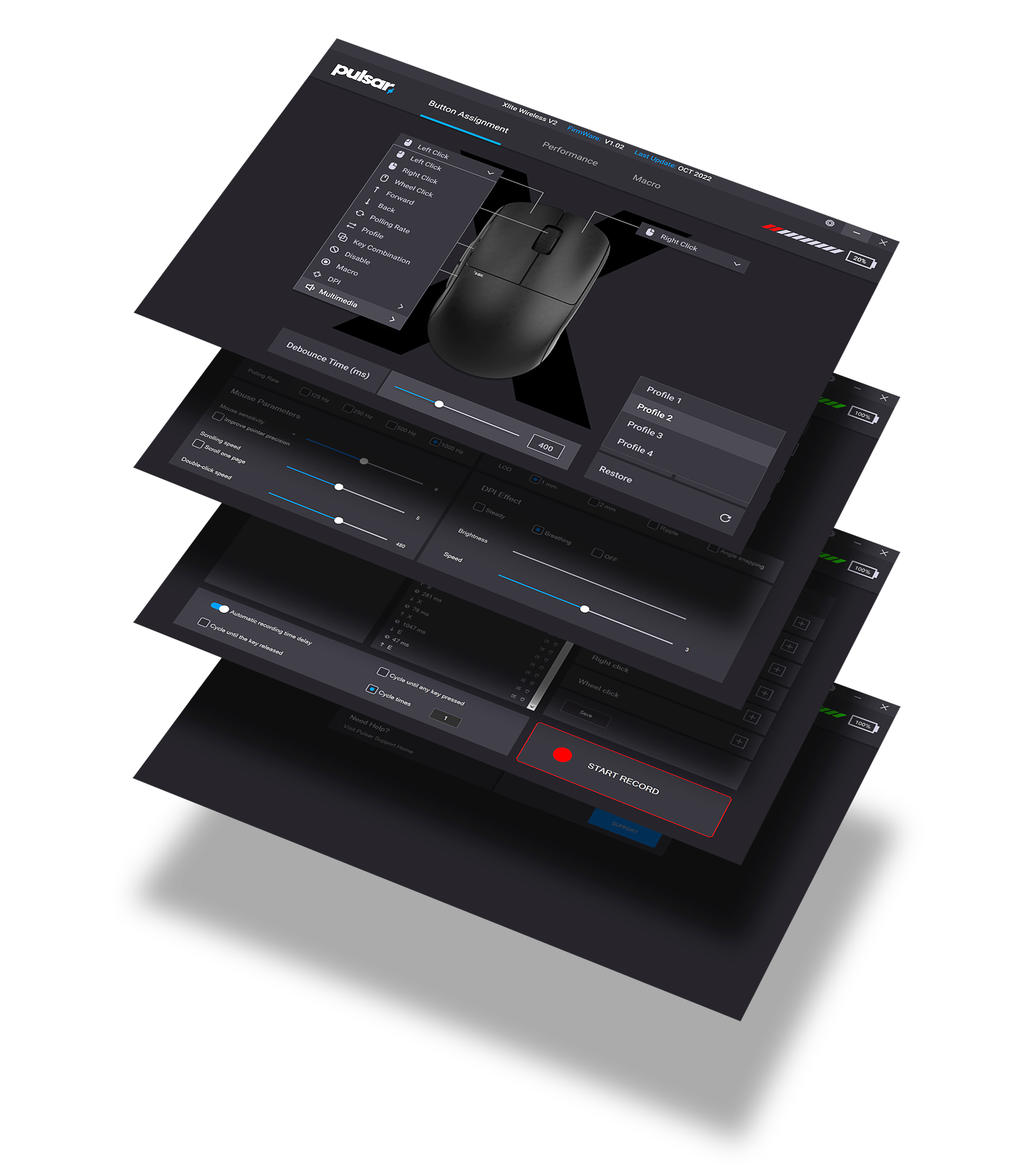Chuột không dây Pulsar X2A Wireless (Hỗ trợ 4K Polling Rate)