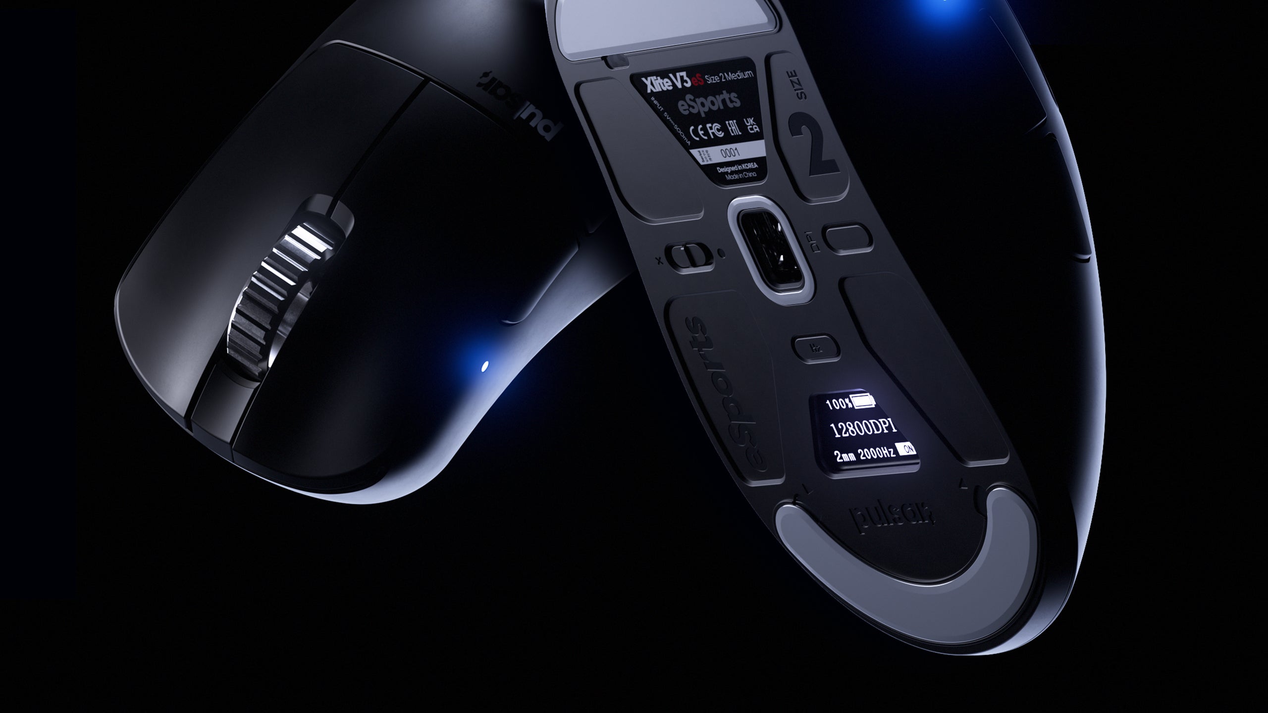 Chuột không dây Pulsar Xlite V3 eS Wireless (Đi kèm Dongle 4K Polling Rate)