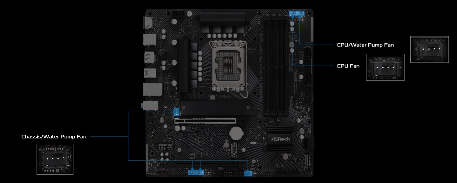 Bo mạch chủ ASrock B760M PG Lightning DDR5