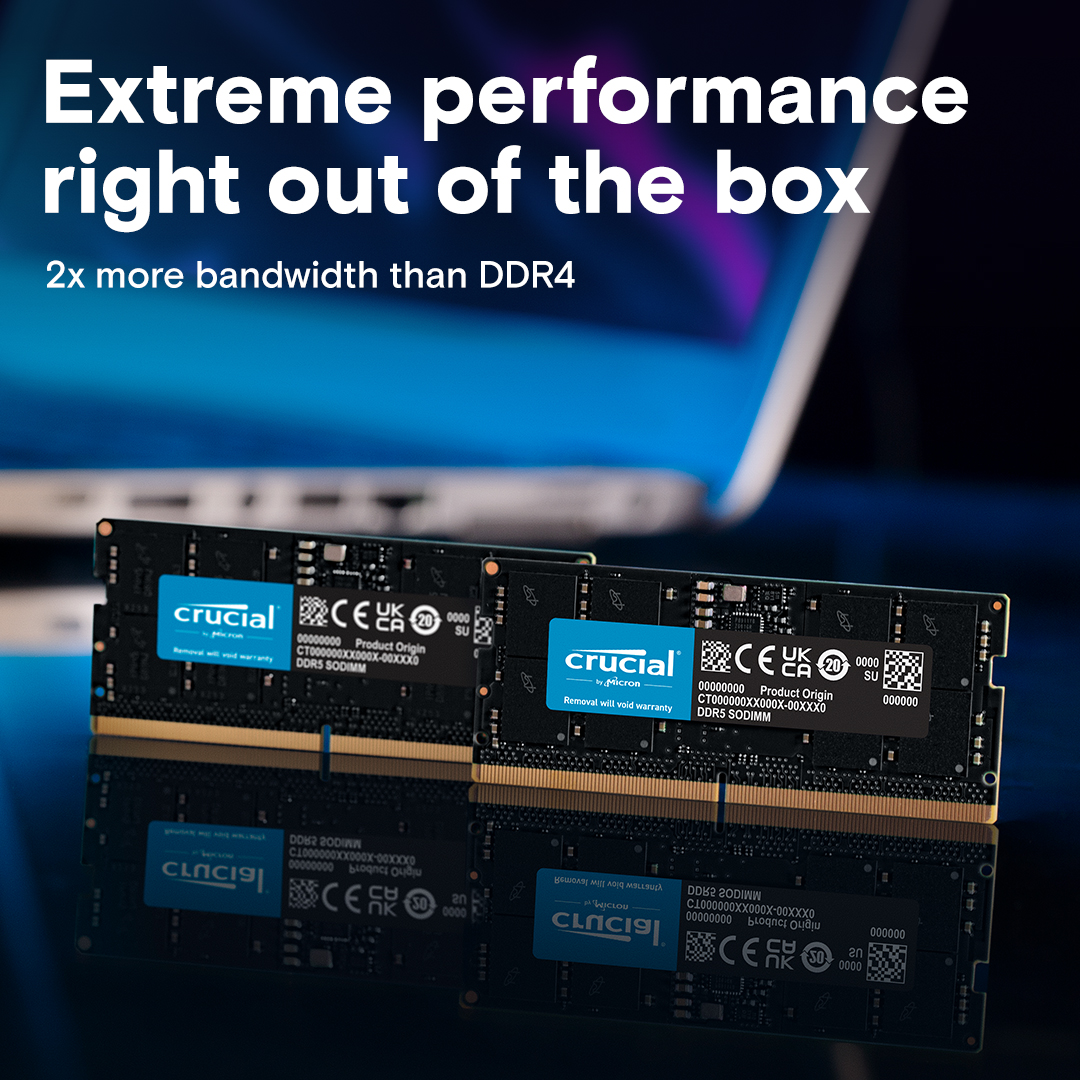Ram Laptop Crucial 16GB DDR5 Bus 5600Mhz (CT16G56C46S5)