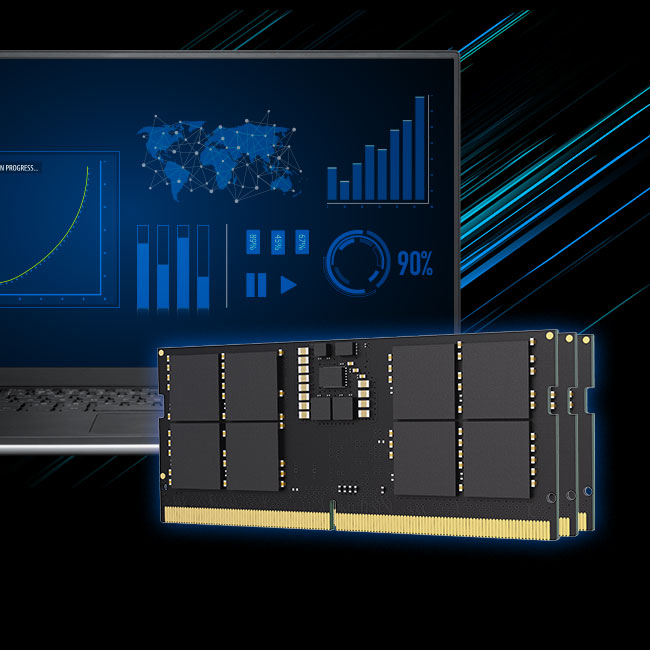 Ram Laptop Lexar 16GB DDR5 Bus 4800Mhz (LD5DS016G-B4800GSST)