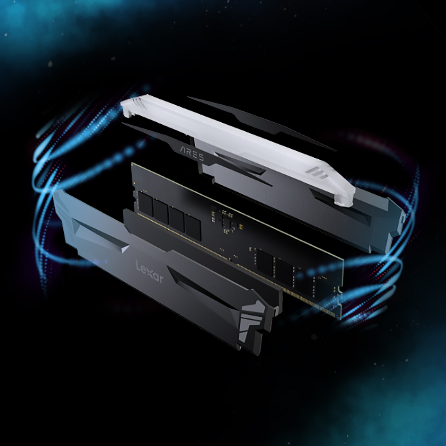 Ram PC Lexar Ares RGB 16GB 6400Mhz DDR5 (1x16G) (LD5U16G64C32LA-RGS)