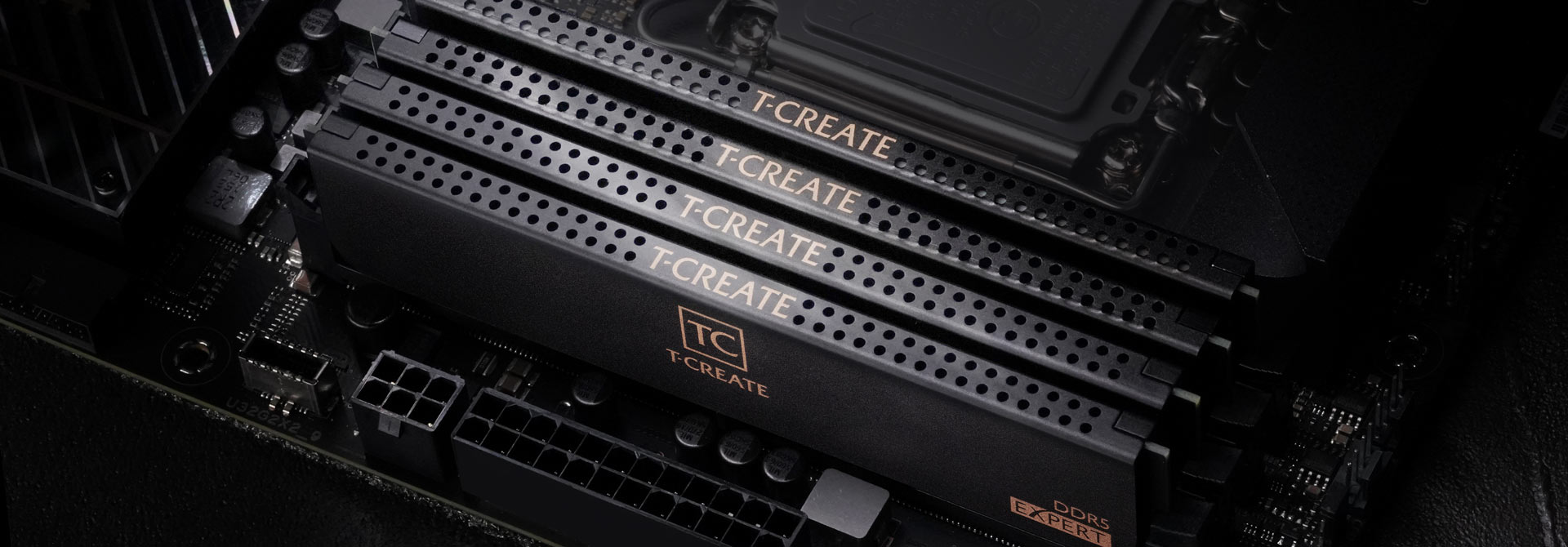 Ram PC TeamGroup T-Create Expert 96GB(2x48GB) 6400MHz CL32 BLACK