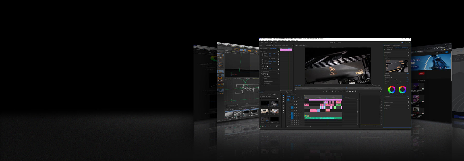 Ram PC TeamGroup T-Create Expert 96GB(2x48GB) 6400MHz CL32 BLACK