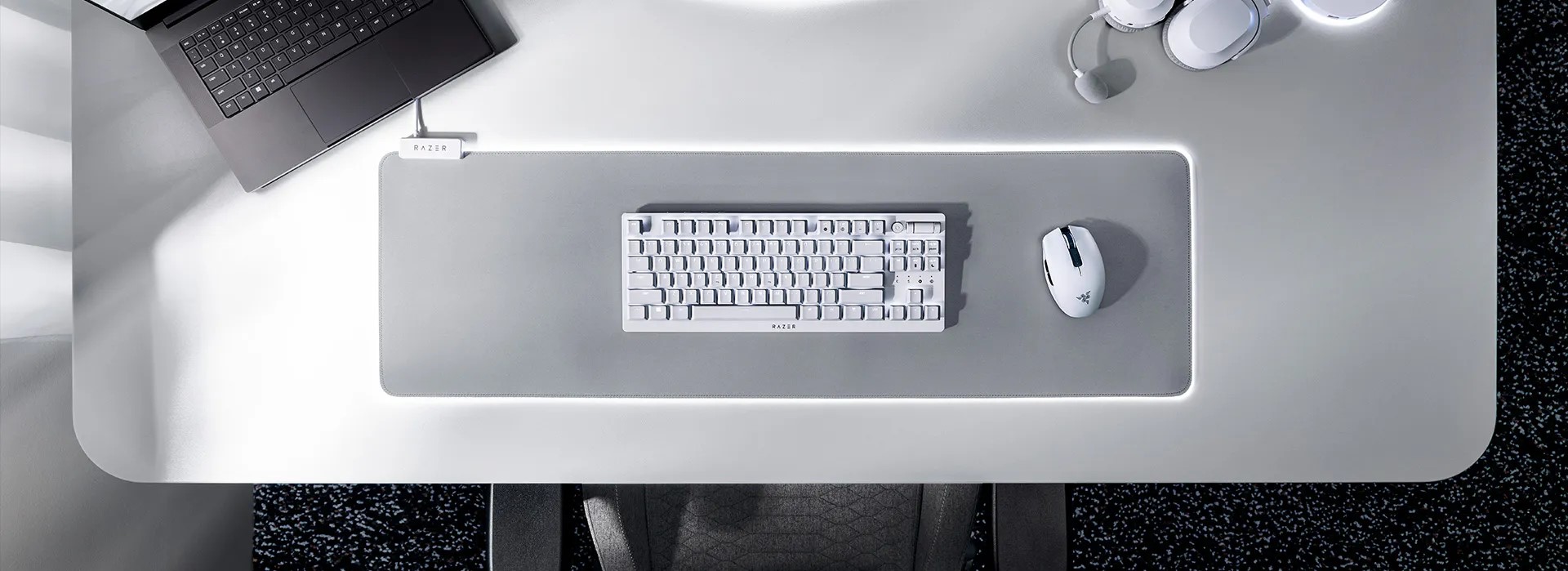 Bàn phím cơ Razer DeathStalker V2 Pro Tenkeyless - White Edition - Linear Red Switch