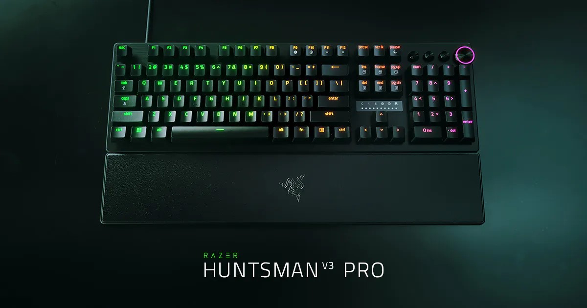 Bàn phím cơ Razer Huntsman V3 Pro Black - Rapid Trigger