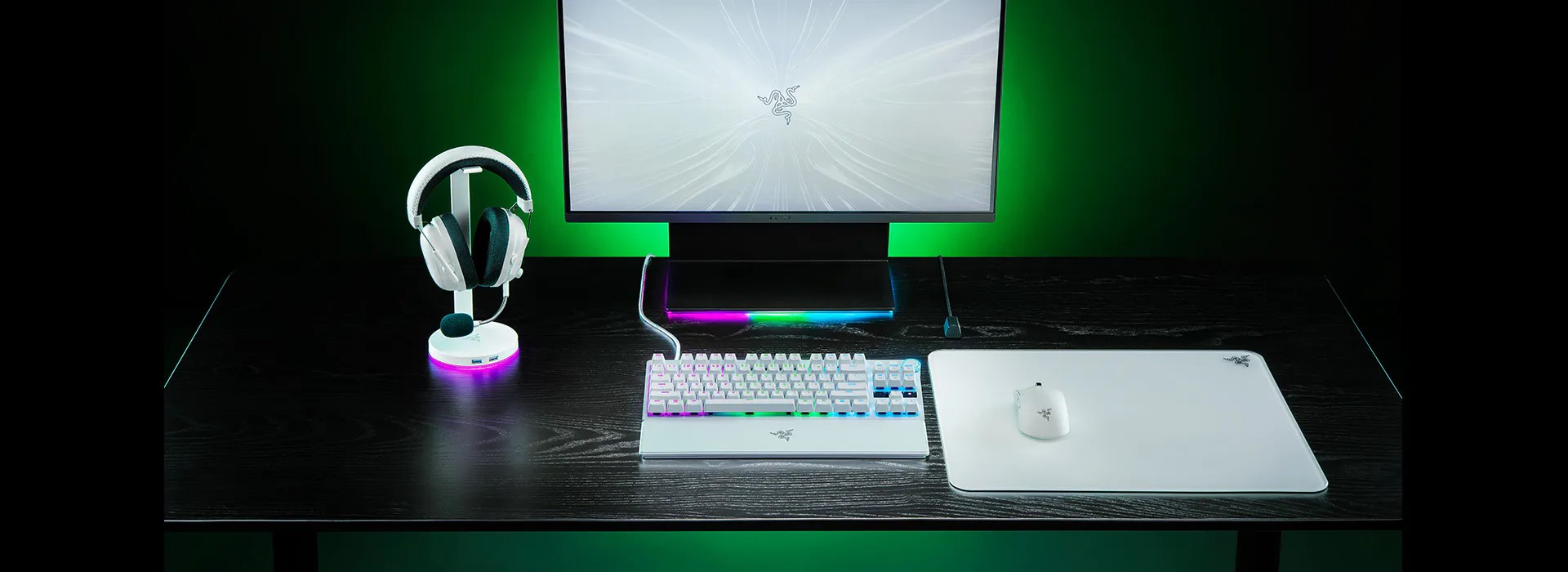 Bàn phím cơ Razer Huntsman V3 Pro TKL Black White - Rapid Trigger