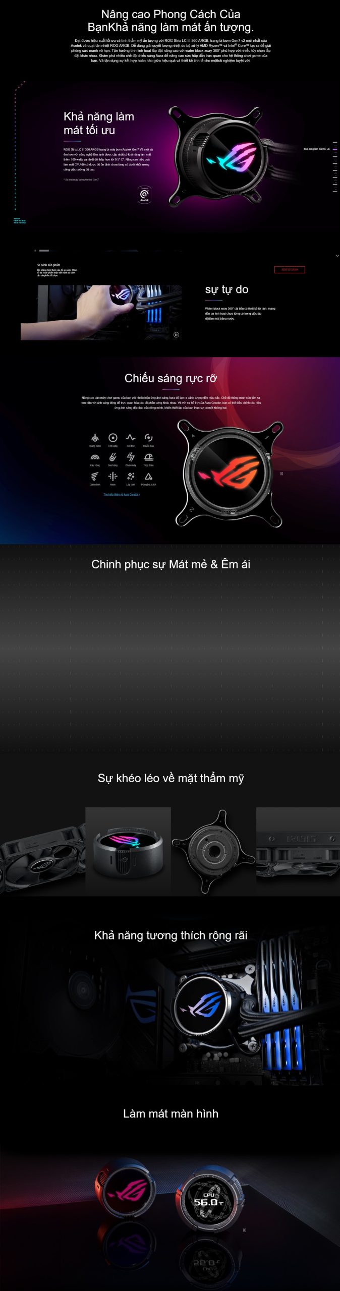 Tản Nhiệt Nước AIO ASUS ROG Strix LC III 360 ARGB