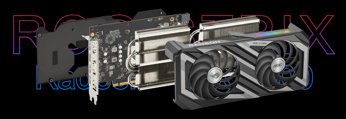 Card màn hình Asus ROG Strix Radeon RX 7600 OC Edition 8GB GDDR6 (ROG-STRIX-RX7600-O8G-GAMING)