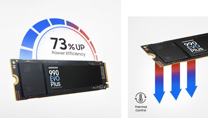 Ổ cứng SSD Samsung 990 EVO Plus NVMe PCIe Gen 4.0 x4/ 5.0 x2