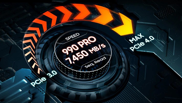 Ổ Cứng SSD SamSung 990 PRO Heatsink 4TB M.2 NVMe PCIe Gen 4.0 x4 NAND MZ-V9P4T0CW