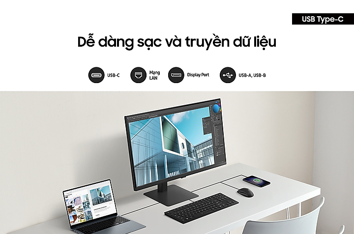 Màn Hình đồ hoạ Samsung ViewFinity S6 S60UD LS27D604UAEXXV 27 inch 2K IPS 100Hz