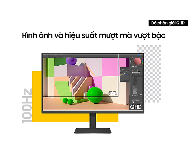 Màn Hình đồ hoạ Samsung ViewFinity S6 S60UD LS27D604UAEXXV 27 inch 2K IPS 100Hz