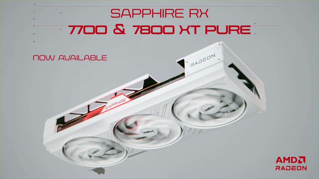 Card màn hình Sapphire Pure AMD Radeon RX 7700 XT Gaming OC 12GB GDDR6 (11335-03-20G)