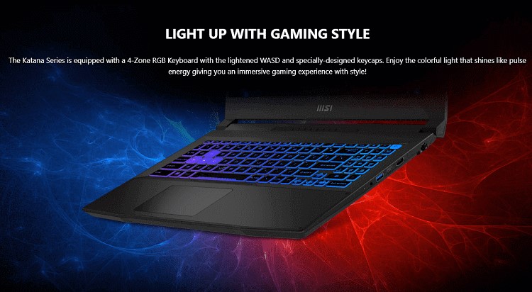 Laptop MSI Katana 15 B13VFK 676VN (i7-13620H | 16GB | 1TB SSD | RTX 4060 | Win 11 home)