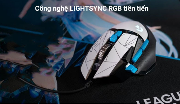 Chuột có dây Logitech G502 KDA HERO Gaming