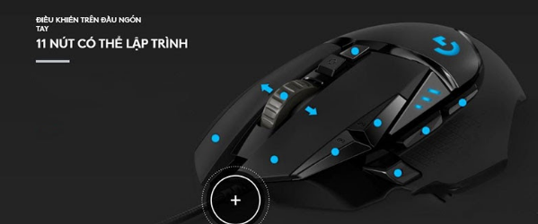 Chuột có dây Logitech G502 KDA HERO Gaming