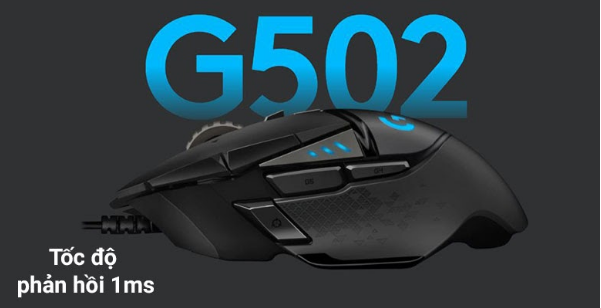 Chuột có dây Logitech G502 KDA HERO Gaming