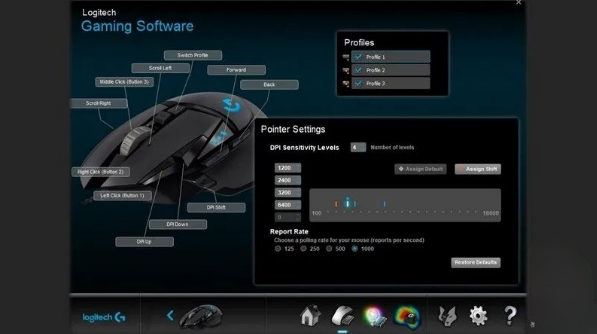 Chuột có dây Logitech G502 HERO Gaming