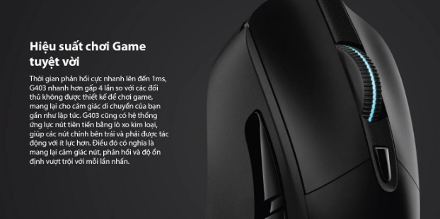 Chuột có dây Logitech G403 Hero Gaming